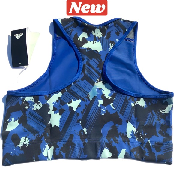 ♻️🆕 adidas x Zoe Saldana U for U B-Top Sports Bra - Picture 7 of 15